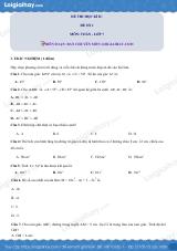 Đề thi học kì 2 Toán 7 - Đề số 1 - Kết nối tri thức